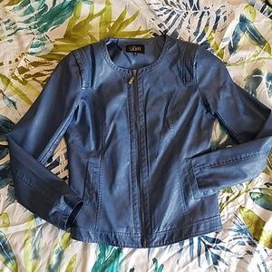 Blue Luii leather jacket